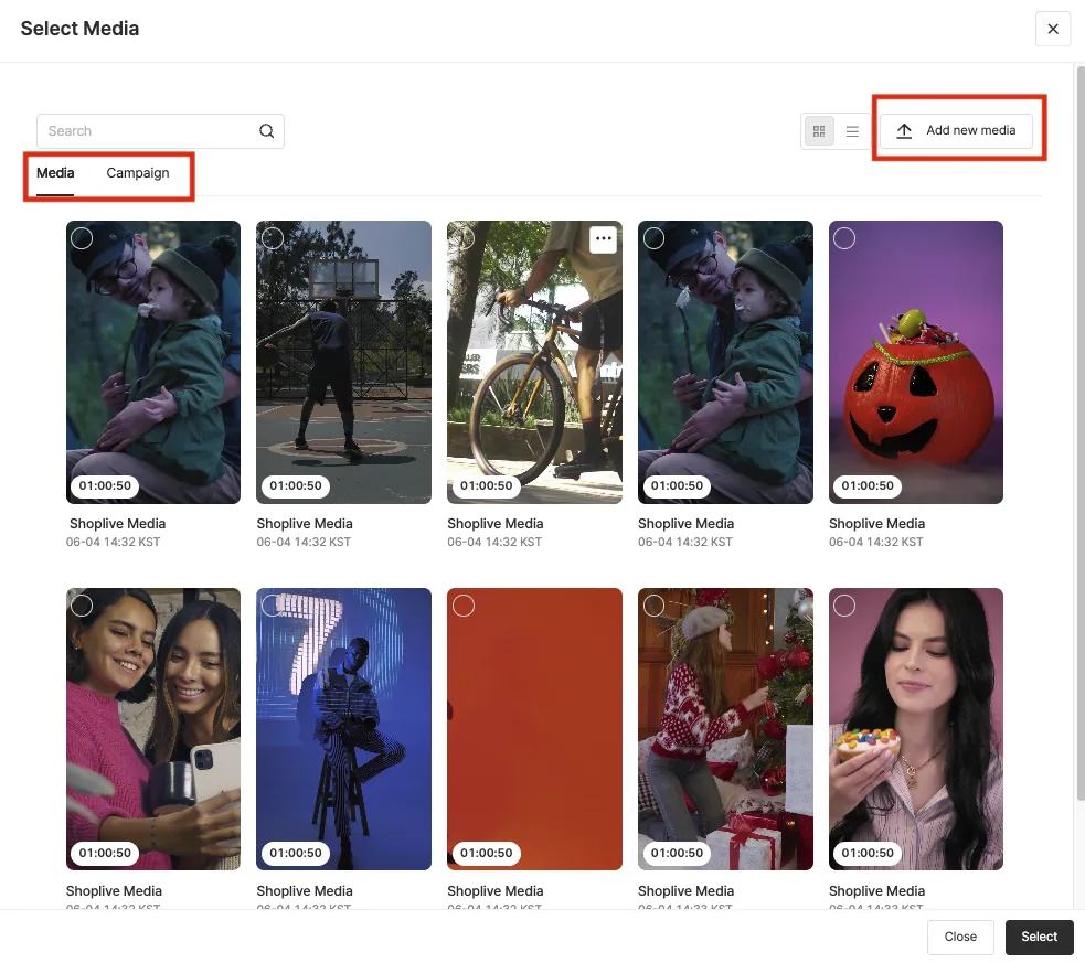 Create a campaign for saved-video streaming