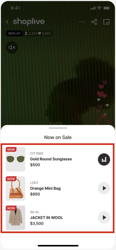 Watching in View clips mode in the player
