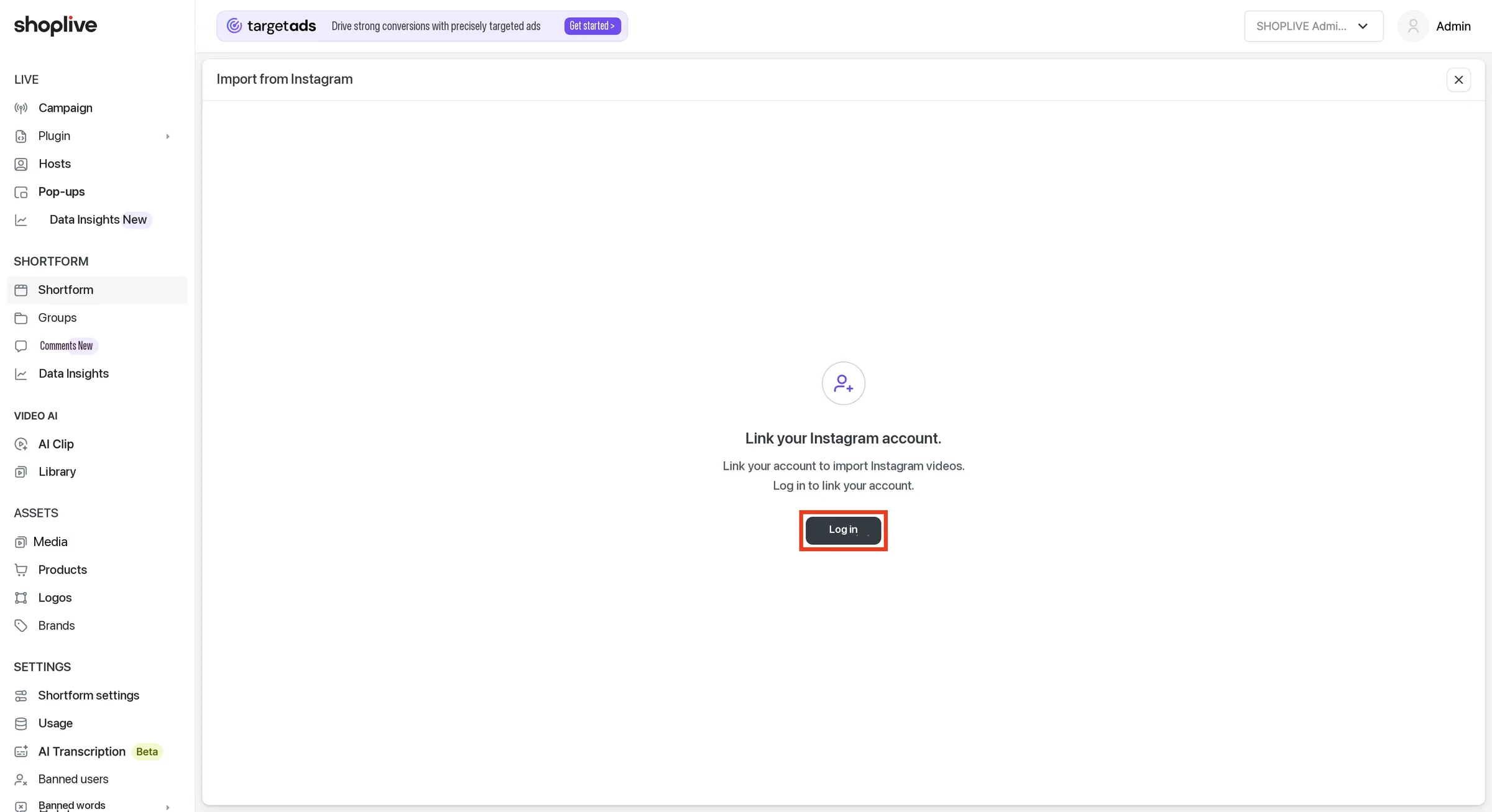 Import an Instagram post