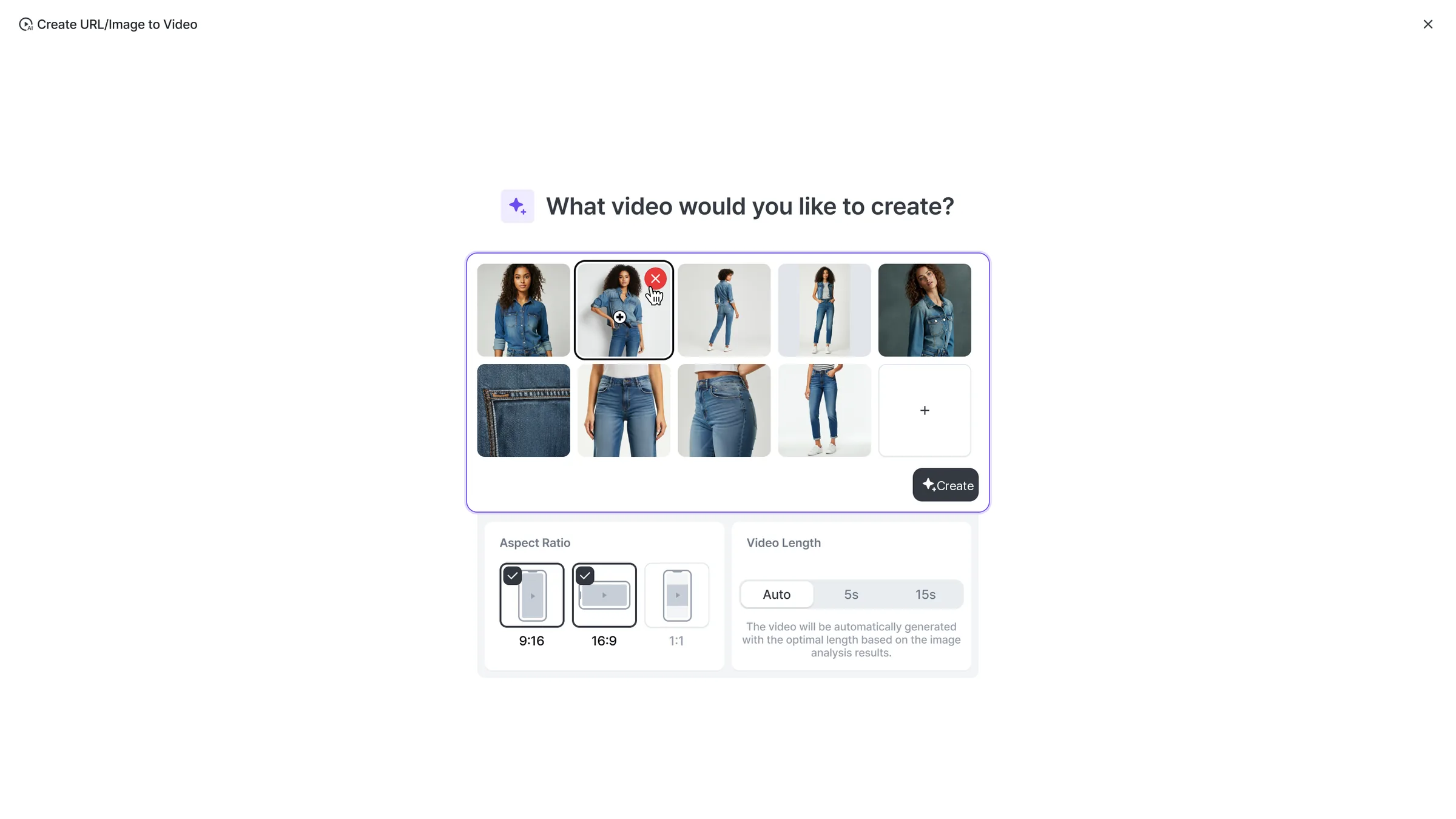 1. Make a video by uploading images